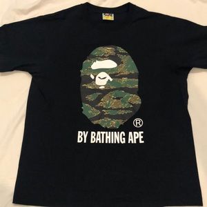 Black Bape T-Shirt Camo Ape Large